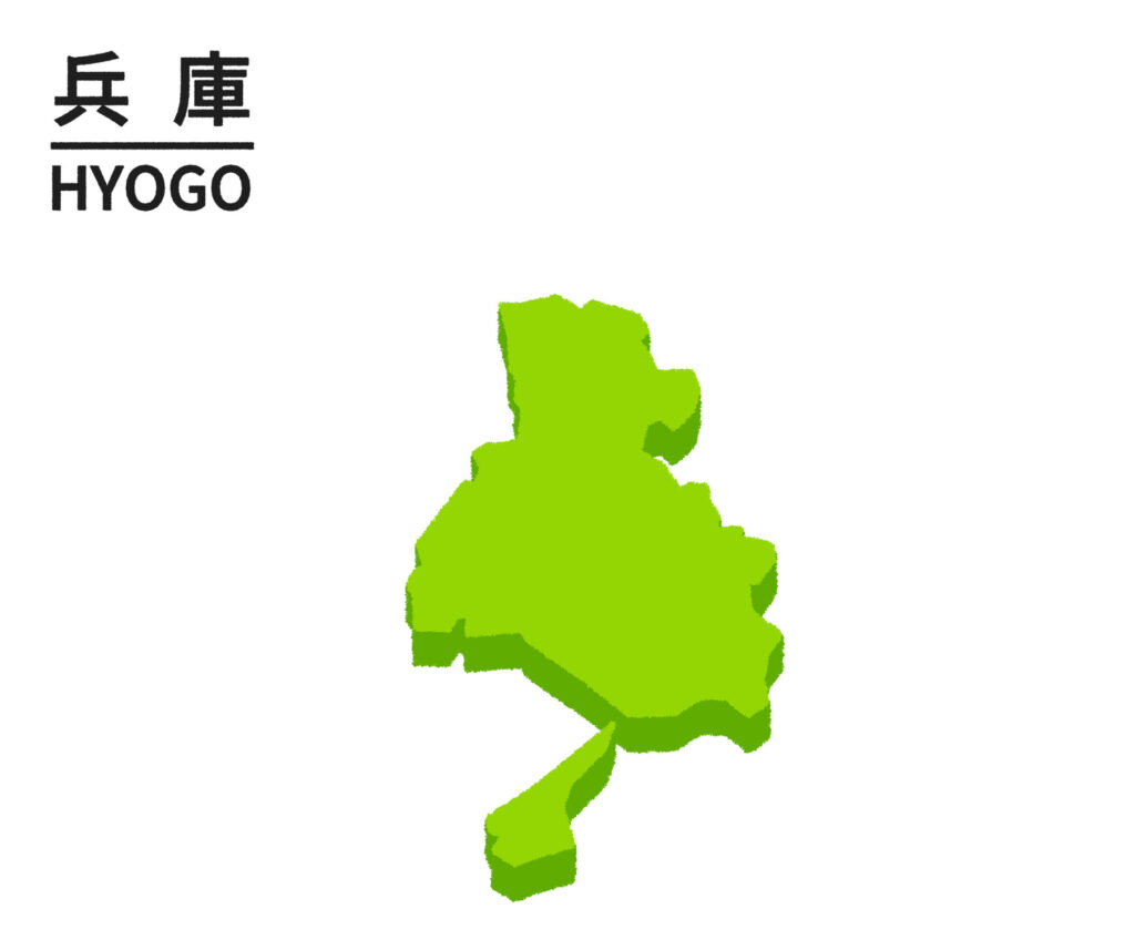 兵庫県の地図
